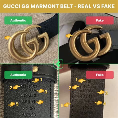 replica red gucci belts|How to Spot a Fake Gucci Marmont Belt .